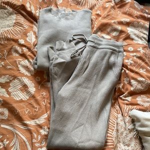 Gray comfy loungewear